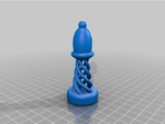 Modelo 3d de Ajedrez completo scad para impresoras 3d