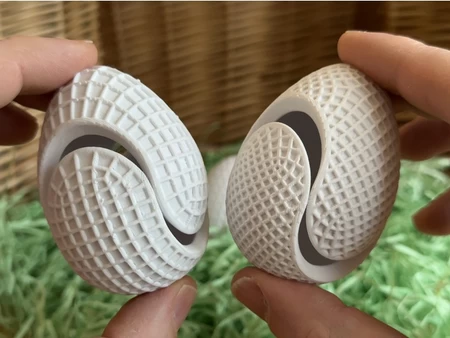  Textured snap eggs  3d model for 3d printers