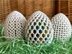 Modelo 3d de Tres huevos de pascua enrejados para impresoras 3d