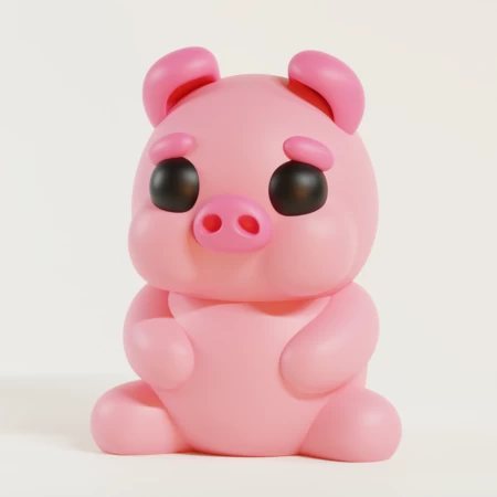  Pig  3d model for 3d printers