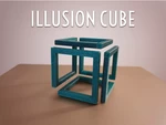 Modelo 3d de Cubo de ilusión para impresoras 3d