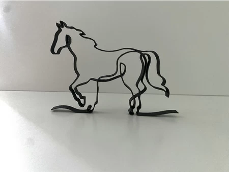 Caballo de arte de una línea