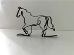  One line art horse   3d model for 3d printers
