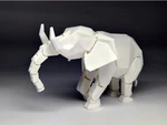  Blank elephant  3d model for 3d printers