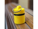  Knurled screw-top container - customizable  3d model for 3d printers