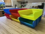  Stackable interlocking trays  3d model for 3d printers