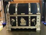  Pirates treasure chest  3d model for 3d printers