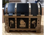  Pirates treasure chest  3d model for 3d printers