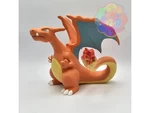 Modelo 3d de Charizard retro-ilustraciones de pokémon versión roja para impresoras 3d