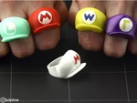  Mario hat rings   3d model for 3d printers