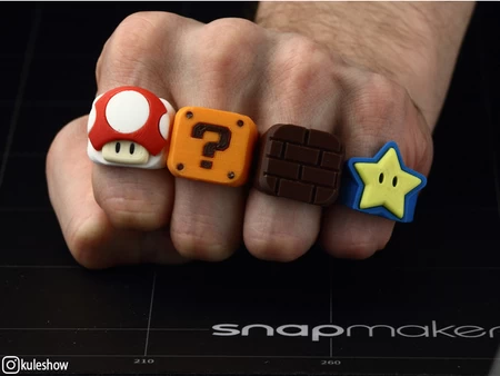 Modelo 3d de Anillos de mario para impresoras 3d