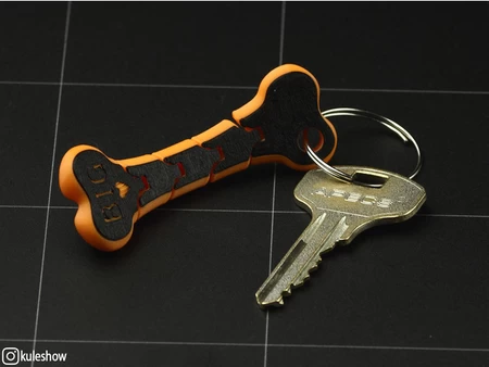 Flexible Bone keychain