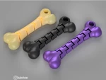  Flexible bone keychain  3d model for 3d printers