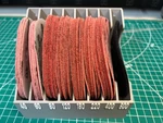  5 inch sanding disc holder with grit labels  3d model for 3d printers