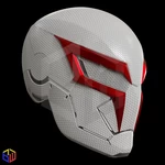  Spider-man 2099 v2 helmet textured  3d model for 3d printers