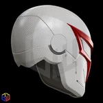  Spider-man 2099 v2 helmet textured  3d model for 3d printers