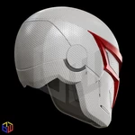 Modelo 3d de Casco spider-man 2099 v2 texturizado para impresoras 3d