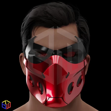  Red hood outlaw v2 mask  3d model for 3d printers