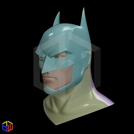 Modelo 3d de Máscara y moldes de guerra de la liga de la justicia de batman para impresoras 3d
