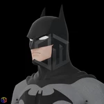 Modelo 3d de Máscara y moldes de guerra de la liga de la justicia de batman para impresoras 3d