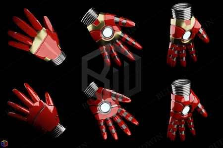 Modelo 3d de Juego de manos iron-man para impresoras 3d