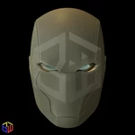 Modelo 3d de Casco con textura red hood rebirth para impresoras 3d