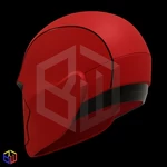 Modelo 3d de Casco con textura red hood rebirth para impresoras 3d