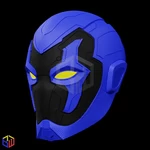 Blue beetle helmet textured  3d model for 3d printers