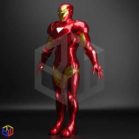 Modelo 3d de Traje iron man extremis / patriot osborn para impresoras 3d