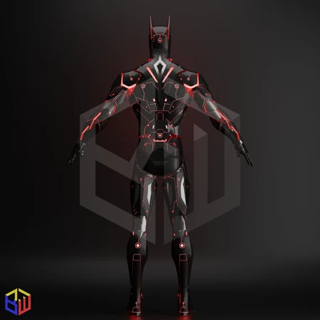  Batman beyond concept suit  3d model for 3d printers