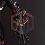 Modelo 3d de Traje conceptual de batman beyond para impresoras 3d