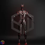 Modelo 3d de Traje conceptual de batman beyond para impresoras 3d