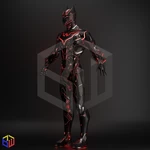 Modelo 3d de Traje conceptual de batman beyond para impresoras 3d