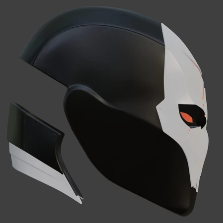  Red x future state helmet v2  3d model for 3d printers