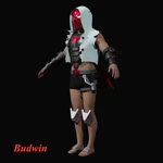 Modelo 3d de Conjunto de armadura completa de ronin rojo para impresoras 3d