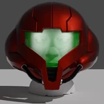 Modelo 3d de Casco metroid para impresoras 3d