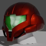 Modelo 3d de Casco metroid para impresoras 3d