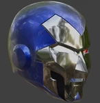 Modelo 3d de Casco inspirado en doctor doom 3099 para impresoras 3d