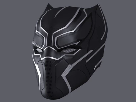  Black panther helmet - civil war  3d model for 3d printers