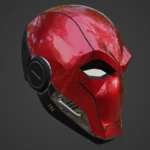 Modelo 3d de Casco inspirado en cyber red hood para impresoras 3d