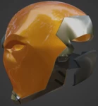 Modelo 3d de Casco inspirado en deathstroke animated para impresoras 3d