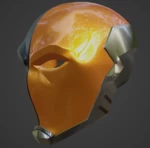 Modelo 3d de Casco inspirado en deathstroke animated para impresoras 3d