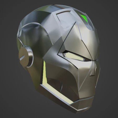 Modelo 3d de Casco inspirado en iron-doom v2 para impresoras 3d