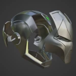  Iron-doom v2 inspired helmet  3d model for 3d printers