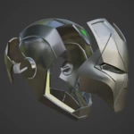 Modelo 3d de Casco inspirado en iron-doom v2 para impresoras 3d