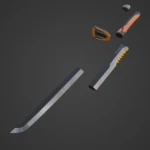 Modelo 3d de Espada inspirada en fortnite deathstroke para impresoras 3d