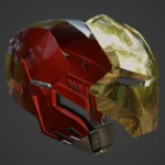 Modelo 3d de Casco inspirado en el concepto mark xlvi bastard-fijo para impresoras 3d