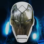 Modelo 3d de  casco conceptual superior inspirado en iron man para impresoras 3d