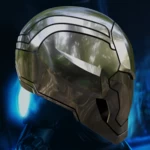 Modelo 3d de  casco conceptual superior inspirado en iron man para impresoras 3d