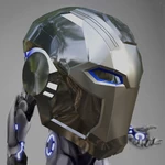  Stealth iron man concept inspired helmet  3d model for 3d printers
